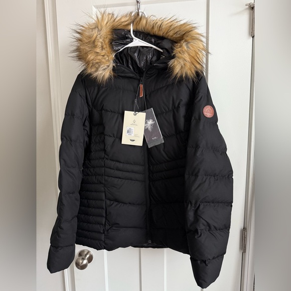 Alpine Design Fur Hood Puffer Jacket - Picture 2 of 4